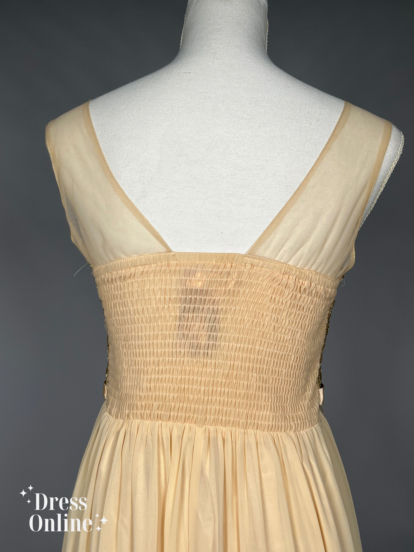 Betoverende Gouden Galajurk maat s - 184