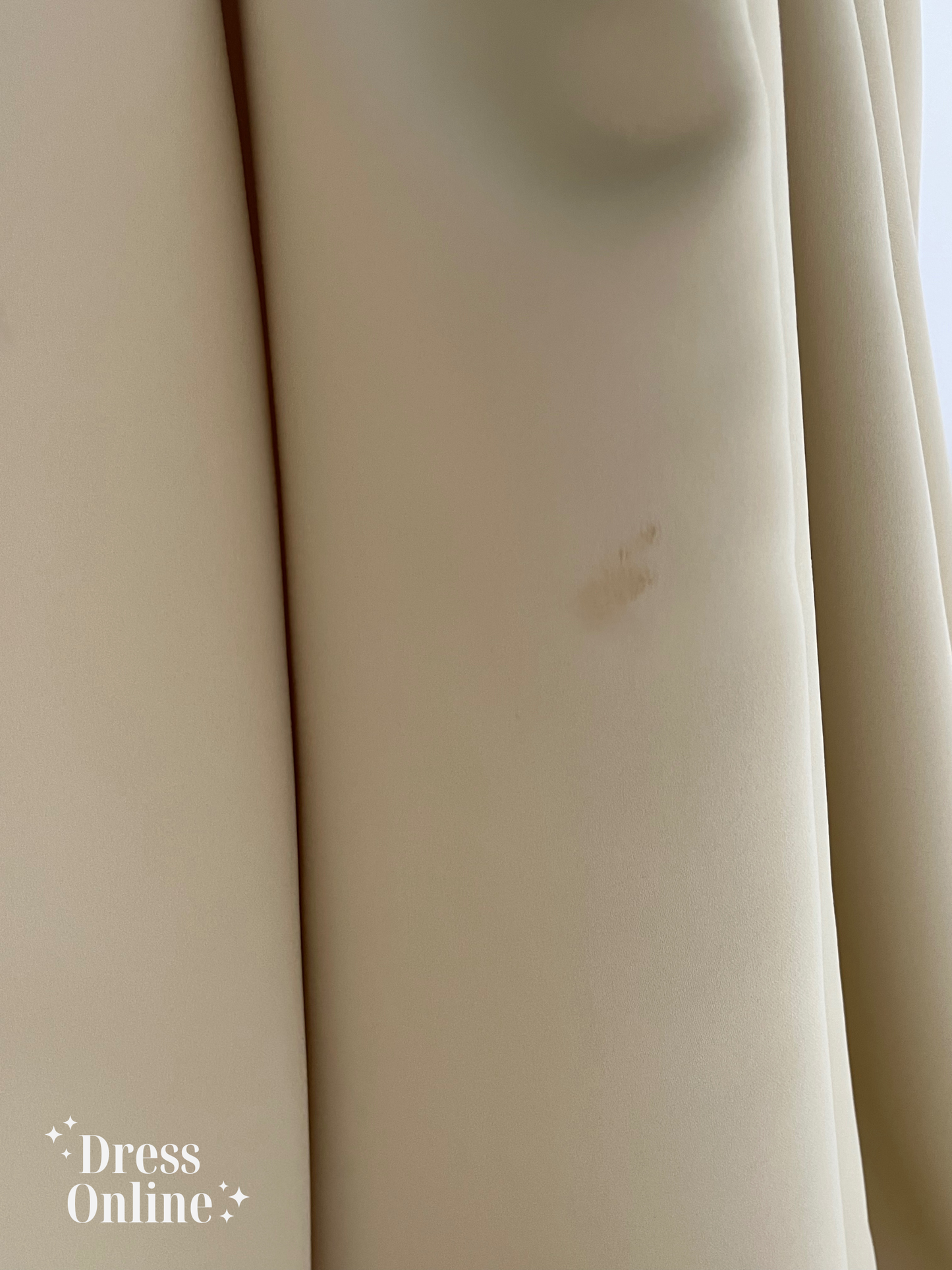 Prachtige Goudgele Satijnen Avondjurk - Maat XL - 292