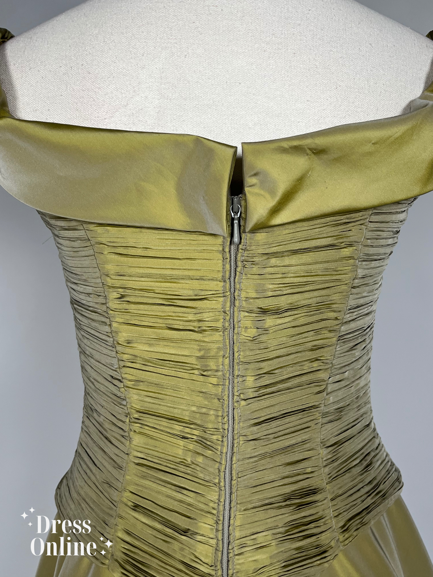 Vintage Groene Galajurk Maat M- 239