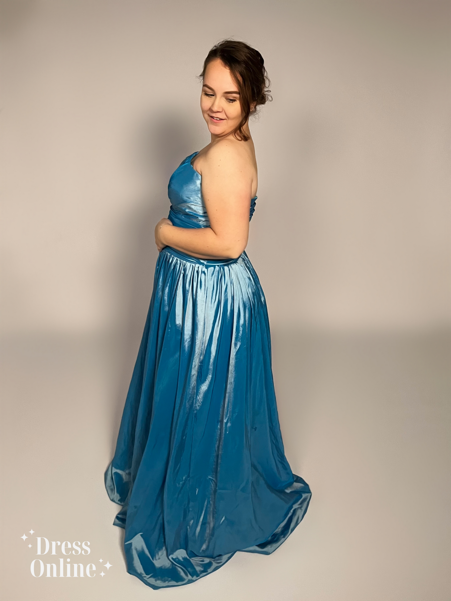 π Betoverende Blauwe Galajurk in Maat M: Schitter als een Ster! π