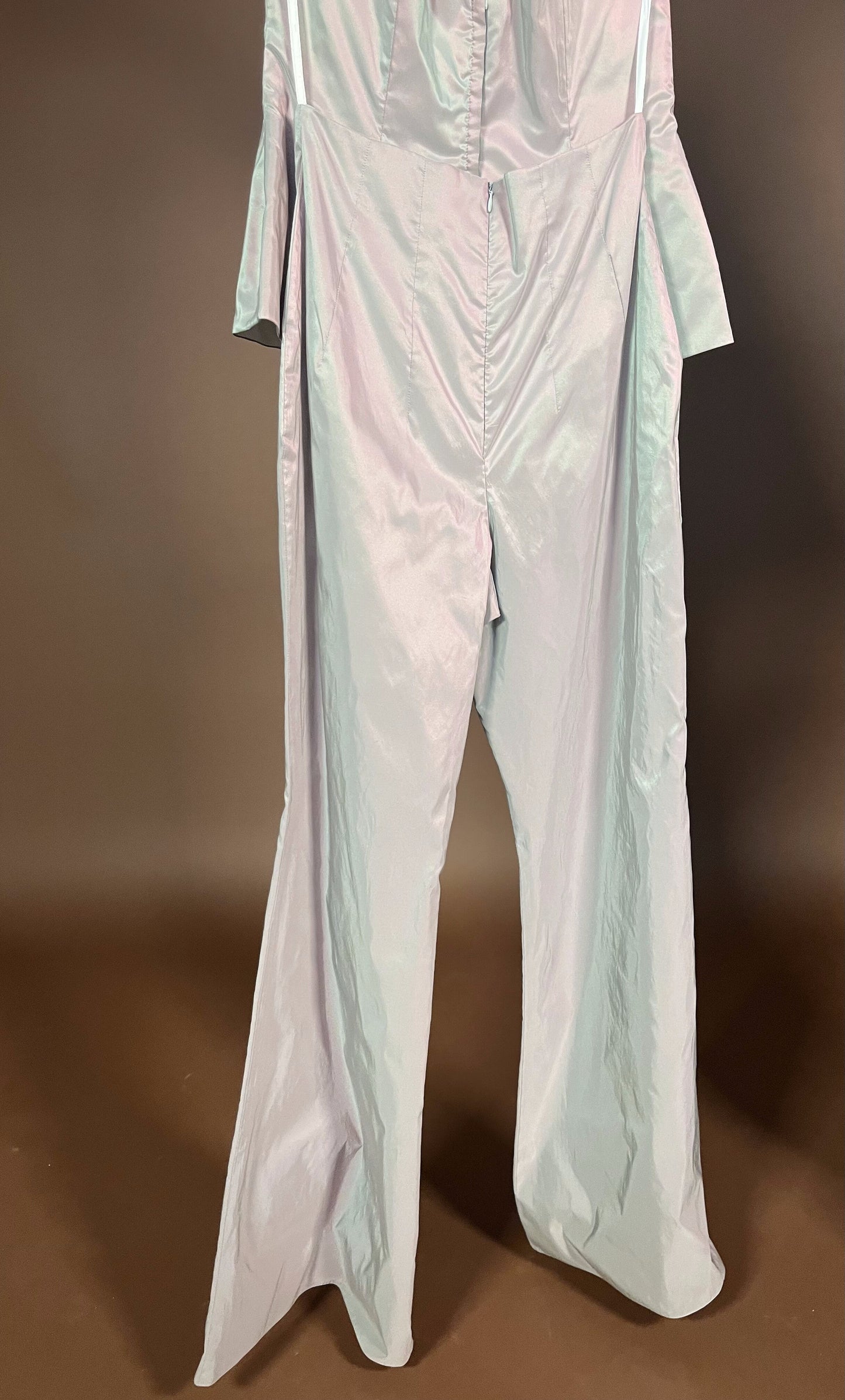 041 Parelmoer Jumpsuit met Halter Top