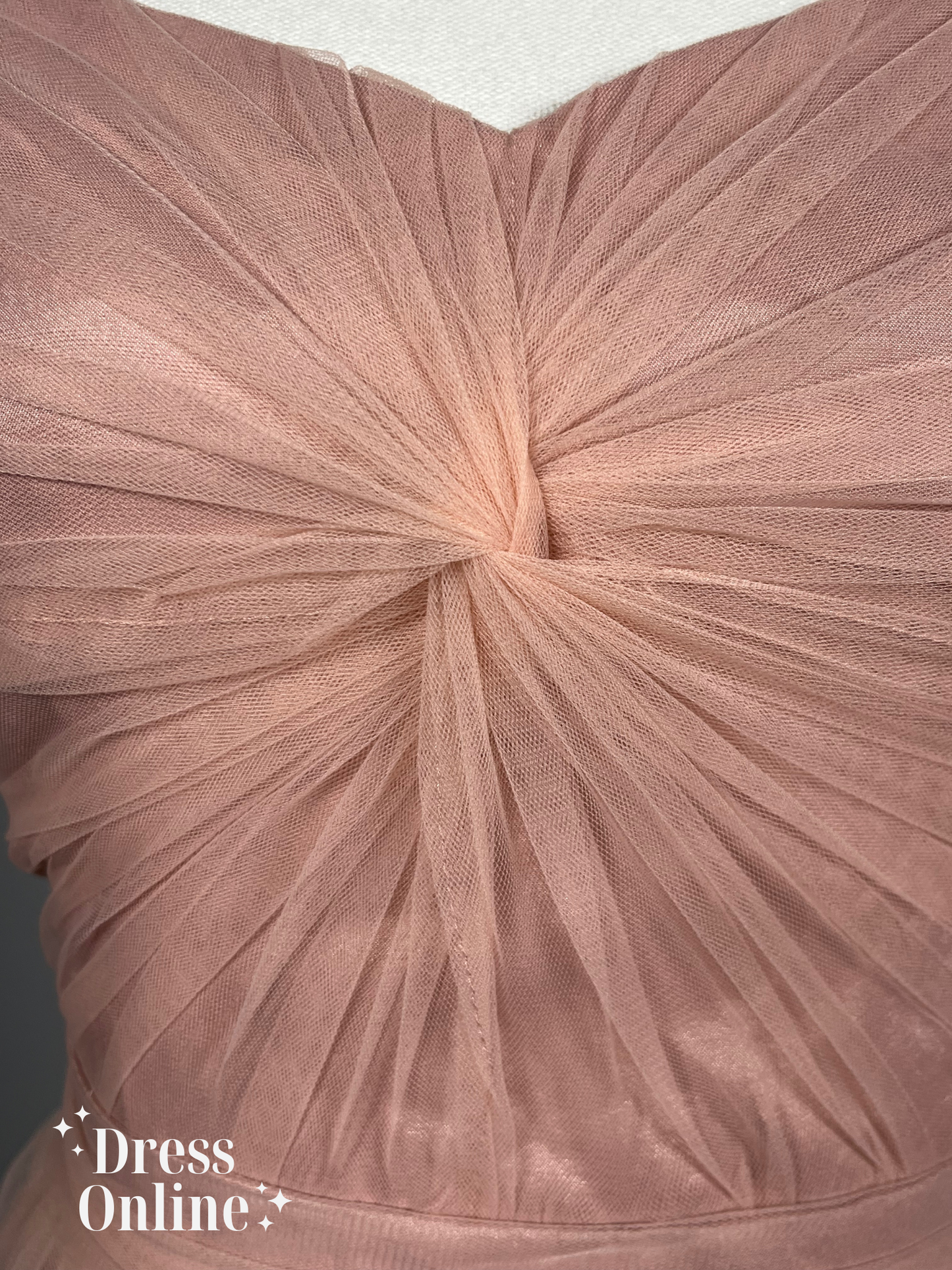 Elegante Roze Galajurk met Gedetailleerde Top - Maat M - 373 - Chi Chi London