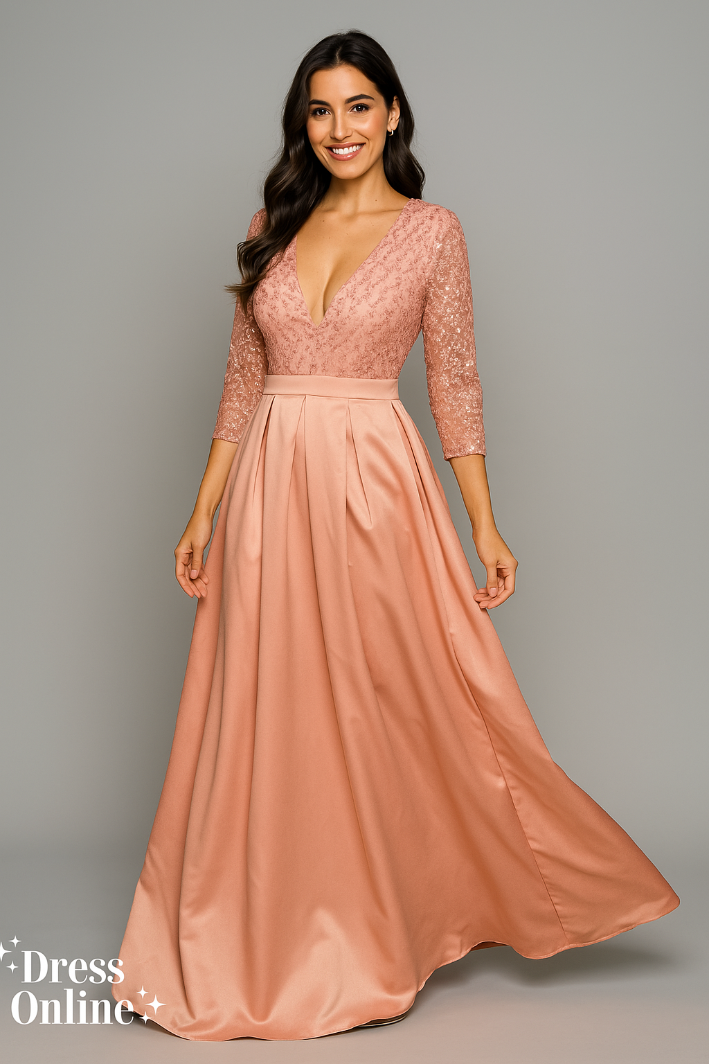 Roze galajurk maat M -192