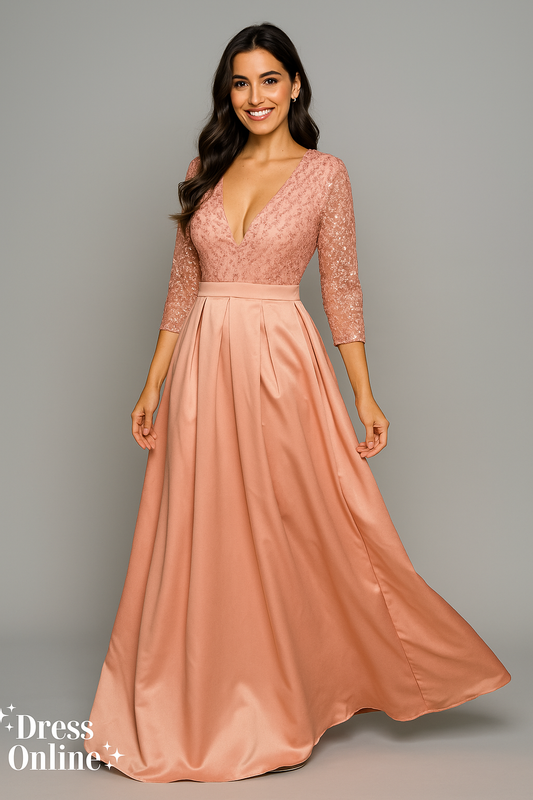 Roze galajurk maat M -192