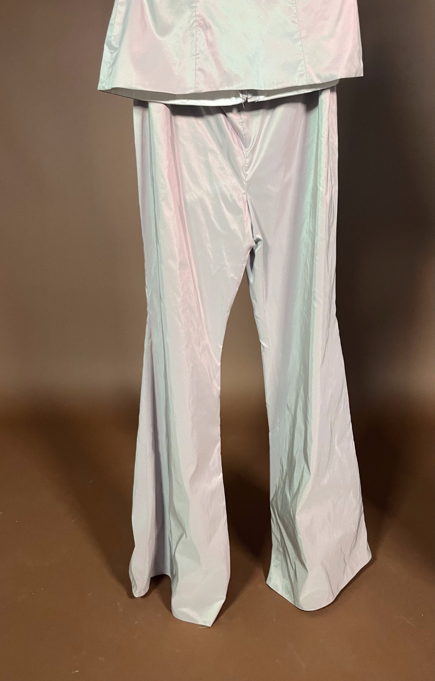 041 Parelmoer Jumpsuit met Halter Top