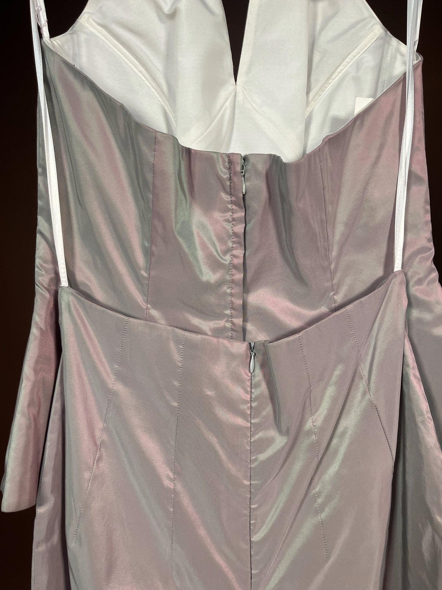 041 Parelmoer Jumpsuit met Halter Top