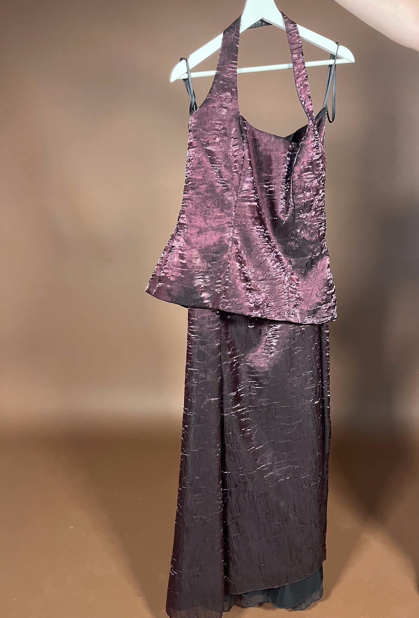 046 Glamoureuze Metallic Set met Crop Top – Special Moments Collection