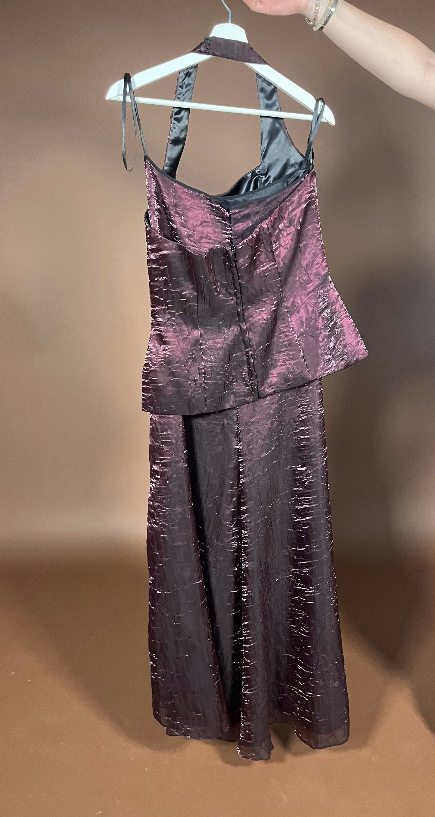 046 Glamoureuze Metallic Set met Crop Top – Special Moments Collection