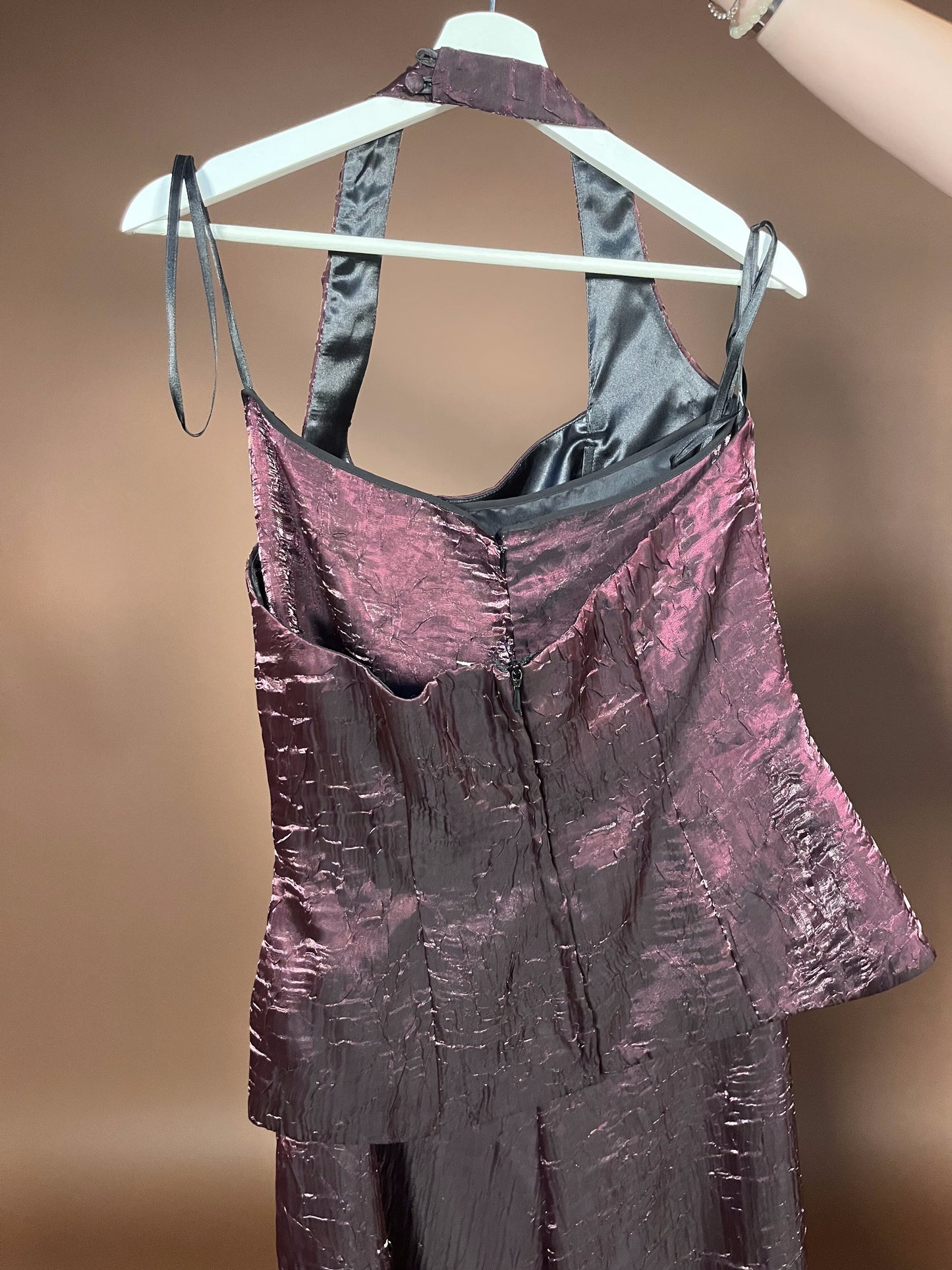 046 Glamoureuze Metallic Set met Crop Top – Special Moments Collection