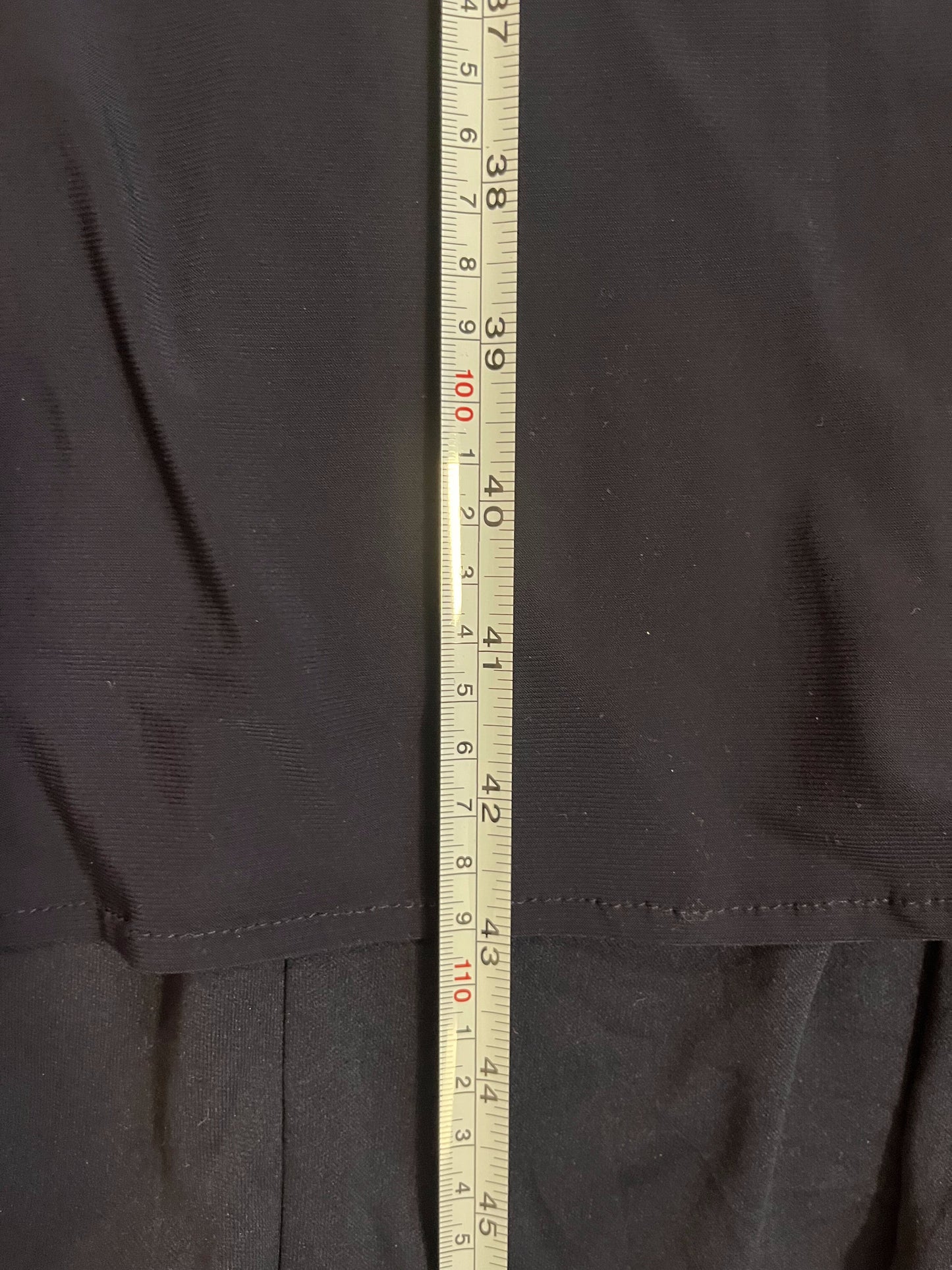 012 Marineblauwe Galajurk met Gouden Kant en Split – Jump Apparel