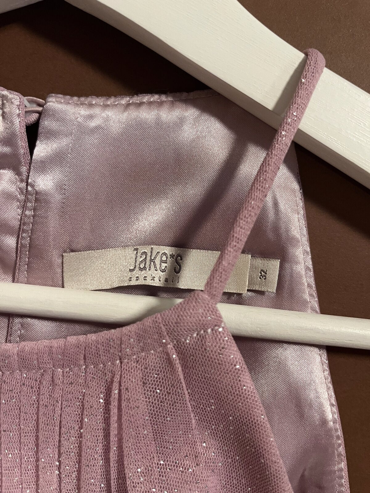 056 Roze Glitter Cocktailjurk met Halternek – Jake's Cocktail